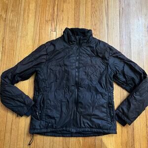 Columbia Coat Womens Large Titanium Tech Black Puffer Jacket